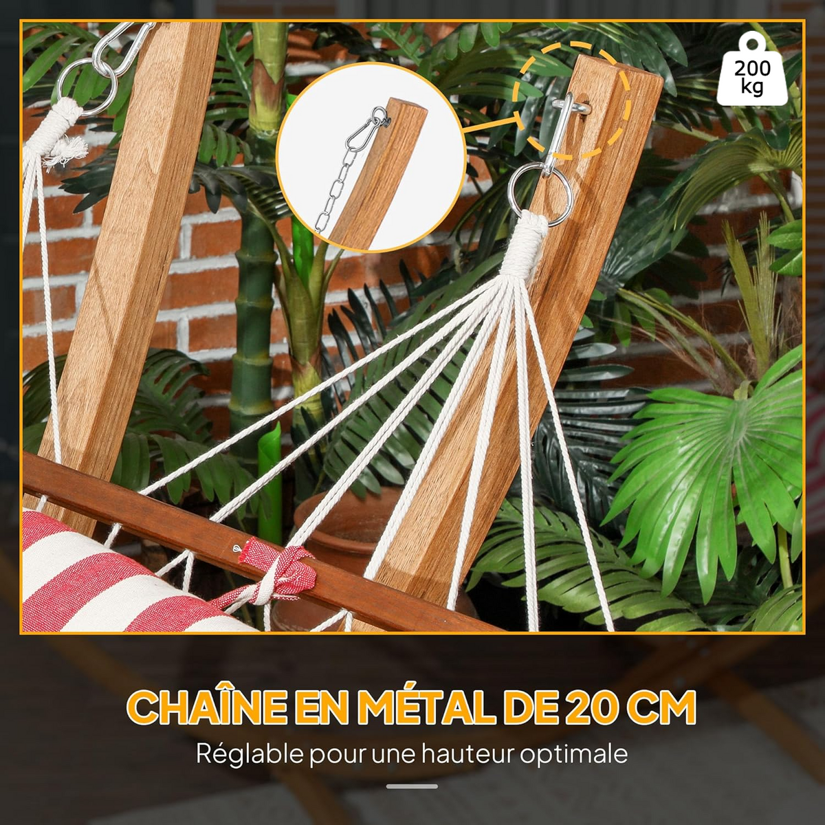Freestanding Wooden Hammock | Ophelie