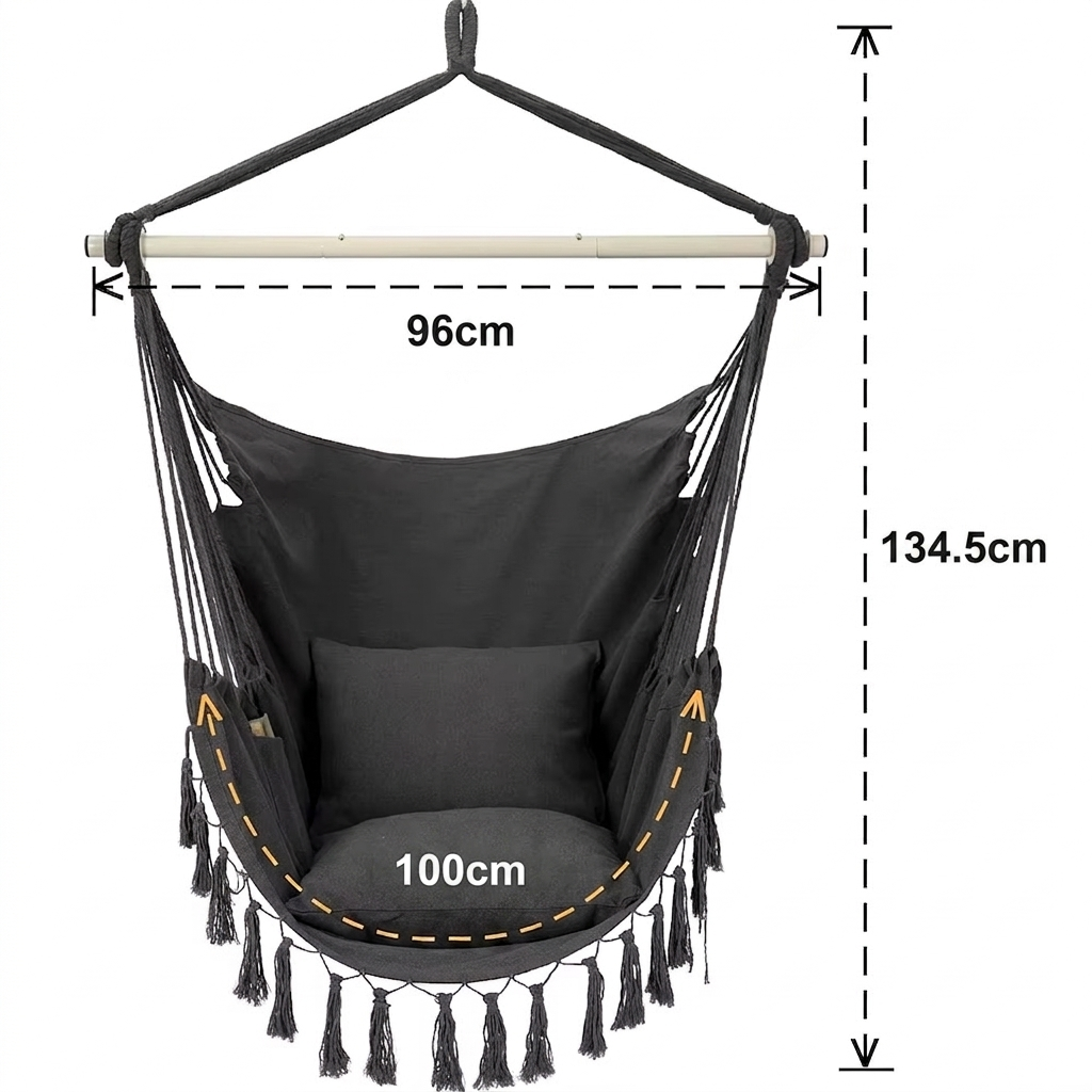 Macrame Hanging Chair | Bohemian