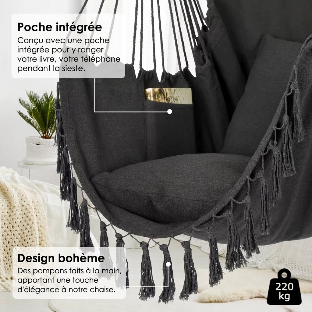 Macrame Hanging Chair | Bohemian