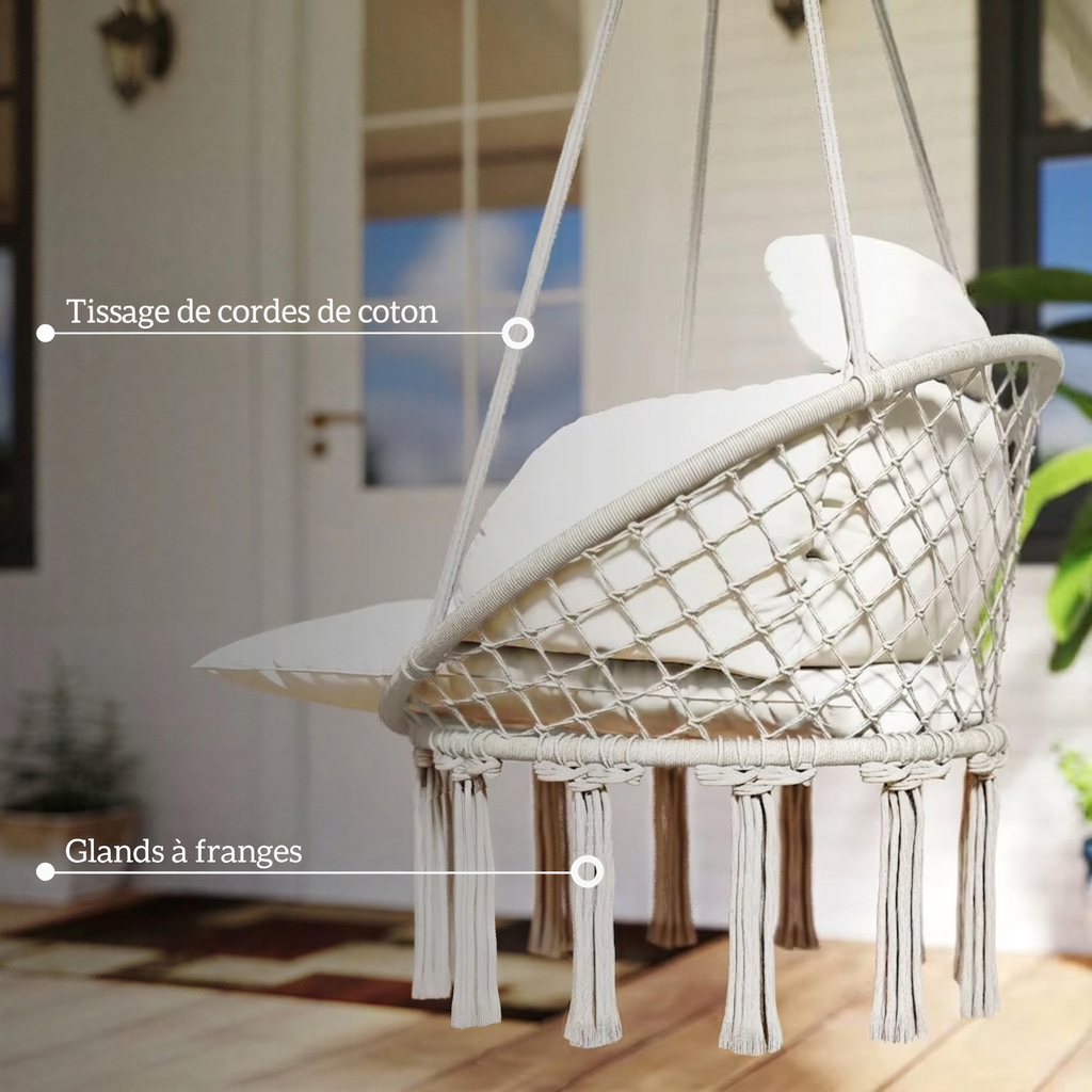 Fringed Hanging Chair | Evora