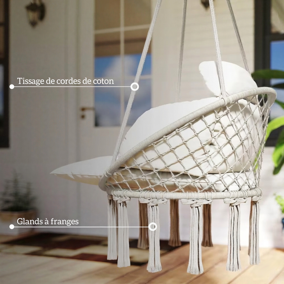 Fringed Hanging Chair | Evora