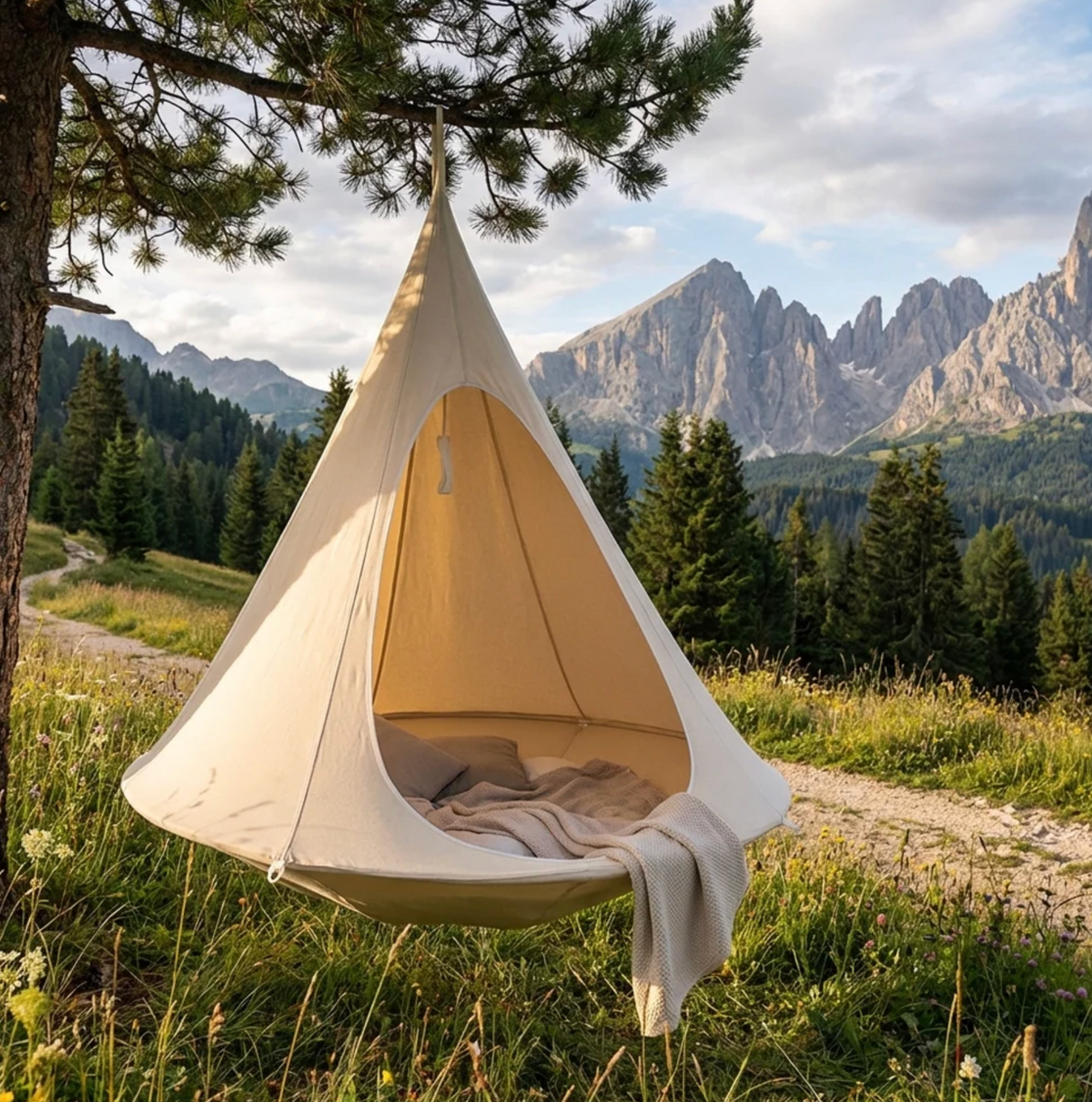 Round Hanging Hammock ⌀150cm | Nemelia